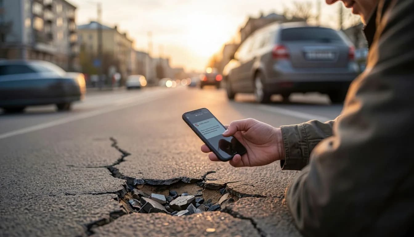 Яма на дороге повредила автомобиль в 2026 году: как взыскать ущерб